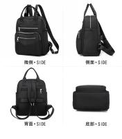 Vento Marea-mochila informal de viaje para mujer, bolso de hombro impermeable de gran capacidad, Oxford, monedero negro, 2020 - details 8