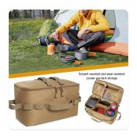 Mochila de Camping de Gran Capacidad Bolsa de Almacenamiento de Tanque de Gas para Uso al Aire Libre Bolsa de Herramientas para Uñas de Tierra Bote de Gas Utensilios de Cocina para Picnic - details 6