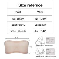 Sujetador de malla transpirable, pantalones cortos sin tirantes, ropa interior sexy sin tirantes para mujer, camiseta sin costuras - details 0