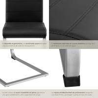 Juego de Sillas de Terciopelo Sillas de Comedor Ergonómicas Versátiles - details 105