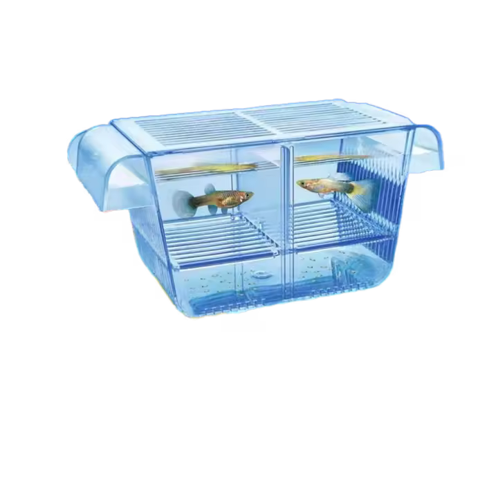 Guppy-incubadora de camarones con aislamiento transparente, incubadora de peces para bebés, caja de cría de peces, caja de aislamiento de peces - 1
