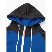 Sudadera deportiva para hombre, top con mangas de color en contraste, moda casual - details 5