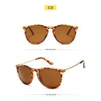 Gafas de sol redondas con montura de Metal para hombre y mujer, lentes de sol con película reflectante, Estilo Vintage, Popular - details 8