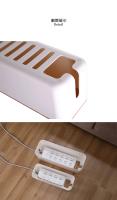 Caja de Almacenamiento de Cables de Madera Organizador de Enchufes Cargadores a Prueba de Polvo - details 7
