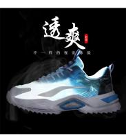 Zapatos casuales de caña alta para hombre con cómoda malla transpirable con cordones en la parte superior nueva suela de EVA - caminar en verano y primavera de talla grande - details 4