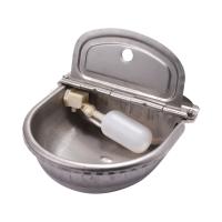 Cuenco de agua de acero inoxidable 304 con orificio de drenaje para bebida, flotador automático para granja, caballo, vaca, suministros para ovejas, perros, mascotas, cabras y ganado - details 2