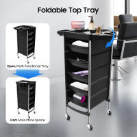 Estantería de salón, carrito de herramientas de salón, herramientas de peluquería, carrito de belleza con empuje para conductor - details 1