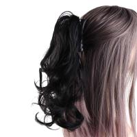 Aumento sintético del volumen del cabello, extensión de cabello, pinza de garra Natural, cola de caballo, cola de caballo ondulada corta, peluca de cola de caballo, peluca de media cola de caballo - details 7