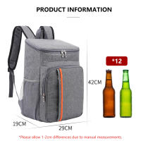 Mochila térmica de gran capacidad, bolsa de hombro de 20L, impermeable, para viaje al aire libre, nevera, Picnic - details 1