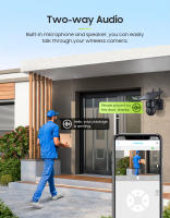 Cámara Solar SHIWOJIA 4MP Seguridad de Vigilancia con Panela Solar Soporte de Cámara de Vídeo para Alexa Google Home Disponible al Aire Libre - details 8