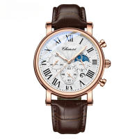 Reloj de negocios multifunción hombre impermeable reloj romano - details 4