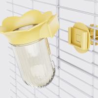 Botella hidropónica transparente con forma de flor de loro, dispositivo de alimentación de loro ecológico reutilizable, tarro de arreglo floral sin BPA - details 5
