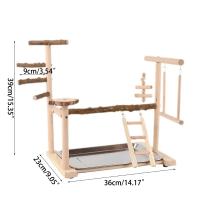 Juguete de escalada para pájaros, jaula de entrenamiento para loros, columpio, plataforma de gimnasio, juguete para masticar, nuevo - details 5