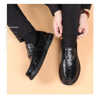 Nuevos zapatos casuales de cuero vacuno de primera capa para hombre, zapatos Doudou transpirables de cuero genuino - details 15