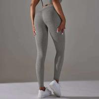 Hamidou-mallas sin costuras para mujer, mallas deportivas de cintura alta para entrenamiento, correr, Fitness, gimnasio, Scrunch Butt, ropa deportiva - details 15