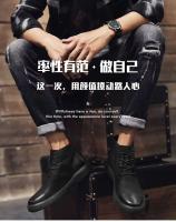 Productos de diseño 2024: zapatos de cuero genuino, realce de altura de moda británica y botas casuales de felpa para hombres - details 0