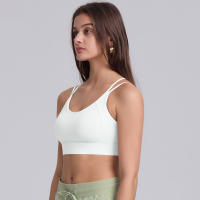 Hamidou-Sujetador de Yoga para mujer, ropa de Pilates de alta intensidad a prueba de golpes, con correas de hombro cruzadas absorbentes de golpes, para gimnasio - details 2