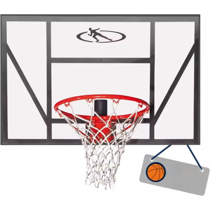 Tablero de Baloncesto Competition Pro - Canasta de Baloncesto con aro de clavado elástico para Montaje en Pared para niños y Adultos - 1