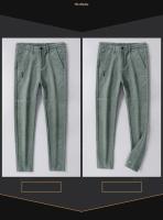 Pantalones de Veludo Cálidos de Invierno Moda de Negocios Casuales para Hombres Tela Elástica - details 18