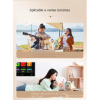 Máquina de Karaoke Portátil para Niños y Adultos, con Luces LED y Efectos de Sonido Variables, Regalo de Cumpleaños Familiar - details 11