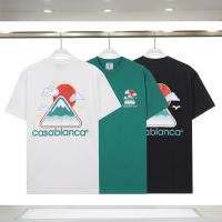 Camiseta deportiva de algodón puro para hombre, cuello redondo, estampado frontal, estilo informal para verano - details 17