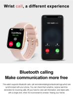Reloj inteligente AMOLED 2024 para mujer y niña, pantalla completamente táctil, notificaciones de WhatsApp, Bluetooth, llamada, regalos exquisitos, 390x450 - details 6