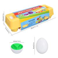 Huevos de Pascua inteligentes Montessori para bebés, juguetes sensoriales para niños pequeños, juegos educativos, forma de número, clasificadores a juego, juguetes para niños - details 6