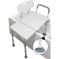 Bañera Adulto con Asa Acolchada, Silla Personas Mayores, Taburete Antideslizante, Blanco - details 0