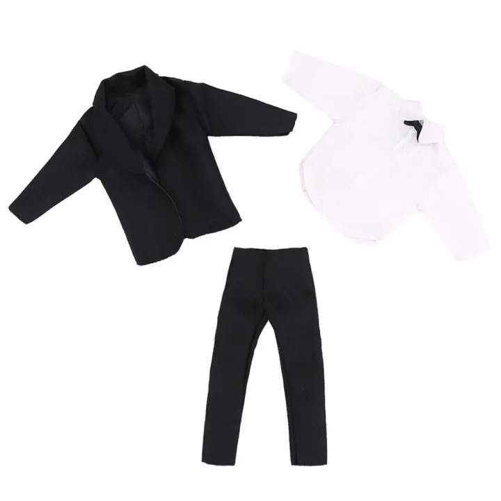 Ropa de uso diario para hombre, traje de muñeca, traje informal, abrigo superior, camisa de muñeca masculina, pantalones hechos a mano, fiesta de boda, ropa para muñeca 1/6, juguete para niños - 1