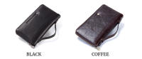 CONTACT'S-Bolso de mano de cuero genuino para hombre, cartera larga para teléfono móvil de 2022 pulgadas, porta pasaporte con cremallera, monedero masculino, 6,5 - details 3