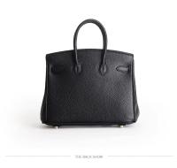 Bolso de mano de cuero genuino con patrón de lichi para mujer, Bolso grande de un hombro, capa superior, nuevo - detalles 12