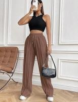 Pantalones de cintura alta para mujer Leggings rectos y sólidos Moda Nuevo nd - details 17