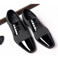 Zapatos de cuero de negocios para hombre, zapatos de vestir de charol transpirables Oxford de lujo, zapatos planos formales para boda y oficina - details 1