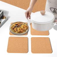 Almohadilla de corcho cuadrada gruesa de alta densidad para platos calientes, posavasos de corcho multifunción resistente al calor de 8 pulgadas, almohadillas calientes de corcho - details 6