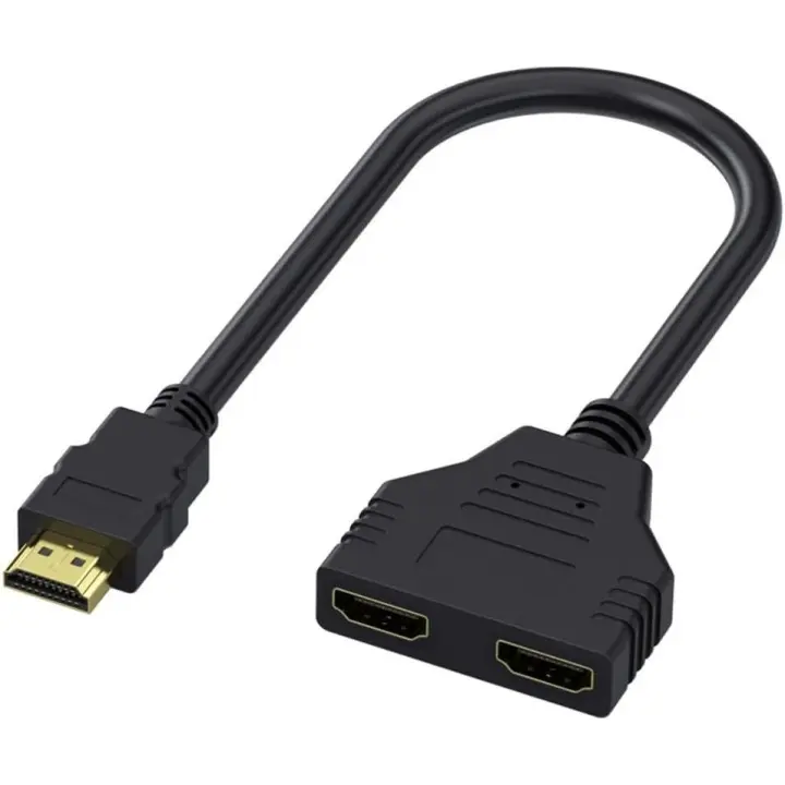 Divisor HDMI 1 a 2 Adaptador Doble Female HDMI Versión 1.4 Resolución 1080P - 1