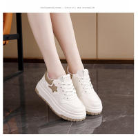 Zapatos Blancos De Cuero Con Plataforma De Zapatos De Mujer, Nuevos Zapatos Deportivos Casuales De Moda - details 14