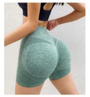 Pantalones cortos deportivos de Yoga para mujer, pantalones cortos ajustados elásticos de cintura alta, sin costuras, secado rápido, fitness - details 13