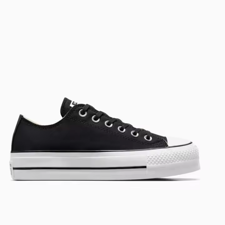 Zapatillas Negras Chuck Taylor All Platform Canvas Estrella - 1
