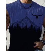 Chaleco sin mangas con patrón de mancuernas, ropa de calle 3D con estampado, Tops blancos puros, chaleco informal suelto de gran tamaño, cuello redondo, Tops de talla grande 5Xl - details 2