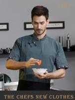 Chaqueta de Chef profesional, uniforme elástico cómodo para restaurante, abrigos de trabajo para camarero de panadería, monos de cocina delicados - details 0