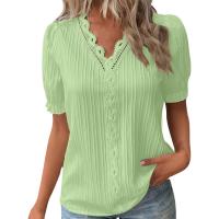 Paquete de camisetas para mujer, camisa Smooth Ence con cuello en V, blusa elegante de color sólido de moda para mujer - details 3