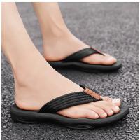 Chanclas de marca de alta calidad a la moda para hombre, chanclas de playa de verano, zapatillas de playa gruesas transpirables informales para hombre al aire libre - details 6