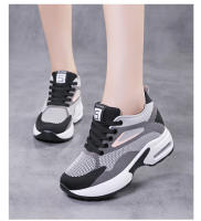 Zapatillas deportivas de gran tamaño para mujer Altura interior de 8cm, suela suave, zapatos de malla, estilo casual - details 10