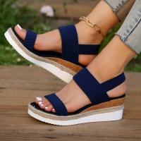 Sandalias de cuña de verano para mujer - details 2