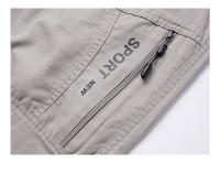 Pantalones Cargo Cortos de Algodón Puro para Hombres CHAIFENKO Versátiles, Transpirables, Ajuste Regular, Largo de Verano - details 12