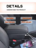2019-2023 Pasamanos de iluminación de consola central de colector de polvo Dacia, accesorios decorativos de cuero - details 7