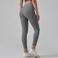 Hmidou-mallas de gimnasio con bolsillos para mujer, pantalones de Yoga, Fitness, cintura alta, Control de barriga, correr, entrenamiento - details 49