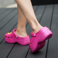 Sandalias clásicas para mujer, zapatillas de jardín rosas, zapatos de playa informales, sandalias de casa - details 8
