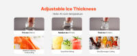 Máquina de Hielo Comercial SucceBuy, Capacidad de 40.82 kg/24H con Almacenamiento de 14.97 kg, Produce 50 Cubitos de Hielo en 15 Minutos, Pantalla LED, Diseño Independiente con Función de Autolimpieza para Bar, Oficina o Restaurante - details 2