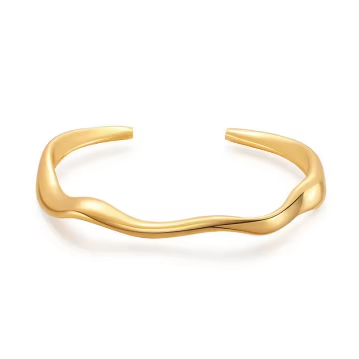 Pulsera Minimalista Sólida Diseño Sin Adornos para Mujer Elegante Joyería y Bisutería Moderna - 1